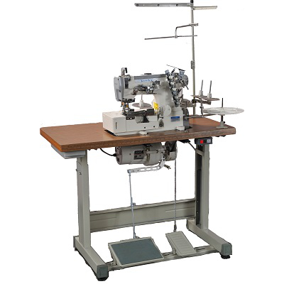 KW-2156-2 High Speed, 3-Needle, 5-Thread, Flat-Bed Interlock Sewing Machine