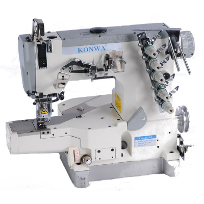 KW-2245 High Speed, 3-Needle, 5-Thread, Cylinder-Bed Interlock Sewing Machine