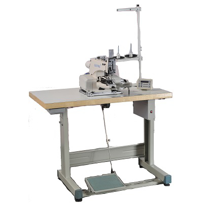 KW-2908DX Direct-Drive, Single Thread, Chainstitch, Button Cross-Sewing Machine with Under Thread Trimmer