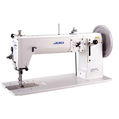 TNU-243/TNU-273 1-needle, Semi-long Flat Bed, Unison-feed/Top & Bottom-feed, Lockstitch Machine with a Large Shuttle-hook for Extra Heavy-weight Materials