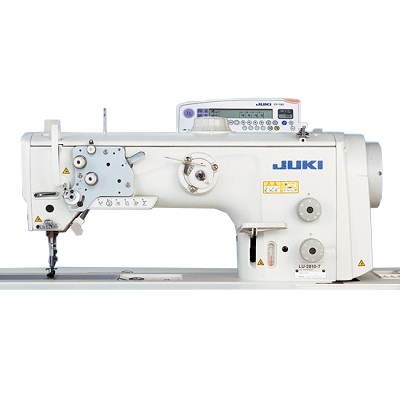 LU-2810 (vertical-axis 2.0 fold-capacity hook) Semi-dry Direct-drive 1-needle, Unison-feed, Lockstitch Machine with Vertical-axis Large Hook